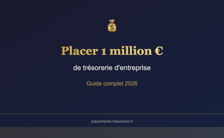 Placer 1 million euros de trésorerie entreprise - guide 2026